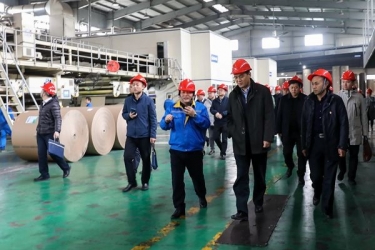 国家邮政局赵民一行莅临8868体育手机版登录入口调研快递包装绿色治理试点工作