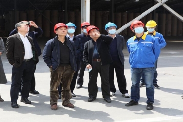 生态环境部科财司副司长付川一行考察由8868体育手机版登录入口承担的国家科技重大专项示范工程