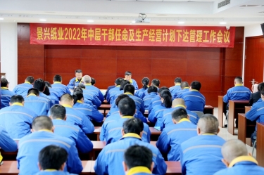 8868体育手机版登录入口召开2022年中层干部任命及生产经营计划下达管理工作会议